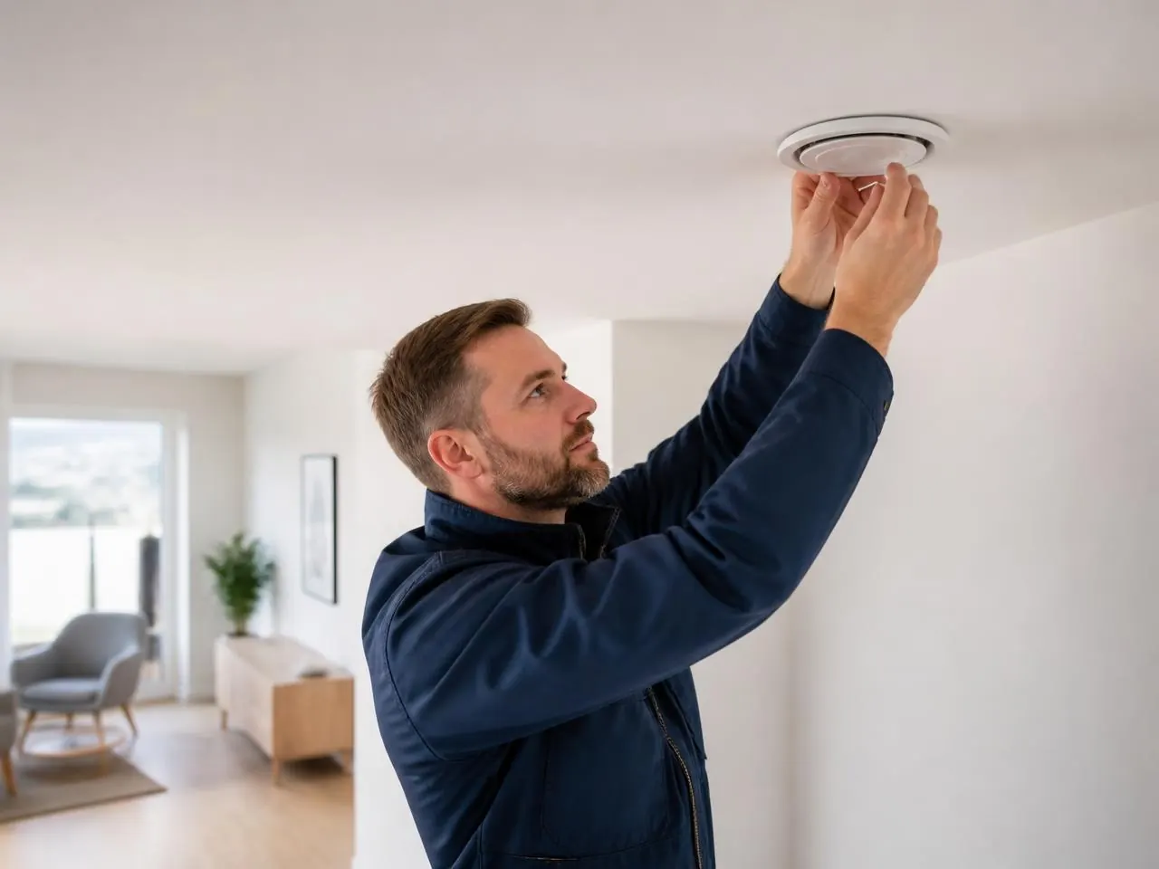 Ventilasjonstekniker fra Innlandsklima på oppdrag